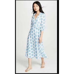 Kos Resort floral wrap midi dress